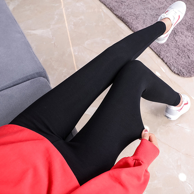 【知花月】冬季加绒加厚打底裤女