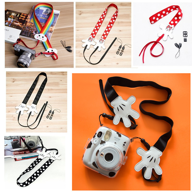 Pat on camera with shoulder strap Single Anti micro single braces Art cute hanging rope Italic cross retro Sony back rope universal-Taobao
