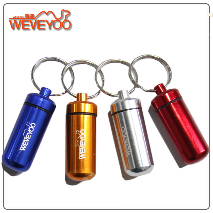 Weiyou outdoor camping travel medicine barrel keychain medicine can First aid pill bottle Portable small medicine bottle