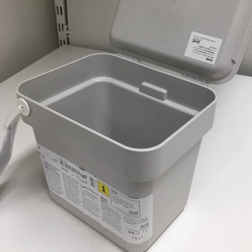 Ikea Harba с крышкой для мусорного бака светло -серая 3 -литровая кухонная столешница для хранения домашнего покупательского агента