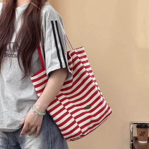 Качественная двусторонная брендовая универсальная вместительная и большая сумка через плечо на одно плечо для отдыха, Южная Корея