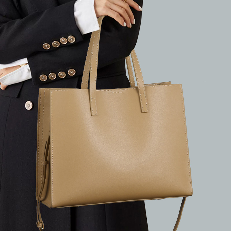 Сумка для поездок на работу, большая сумка, женская кожаная сумка-тоут большой емкости, новинка 2025, женская сумка-мессенджер, женский портфель