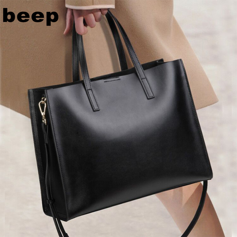 Bag women's 2021 new portable large bag large capacity women's bag shoulder messenger bag leather ladies professional briefcase