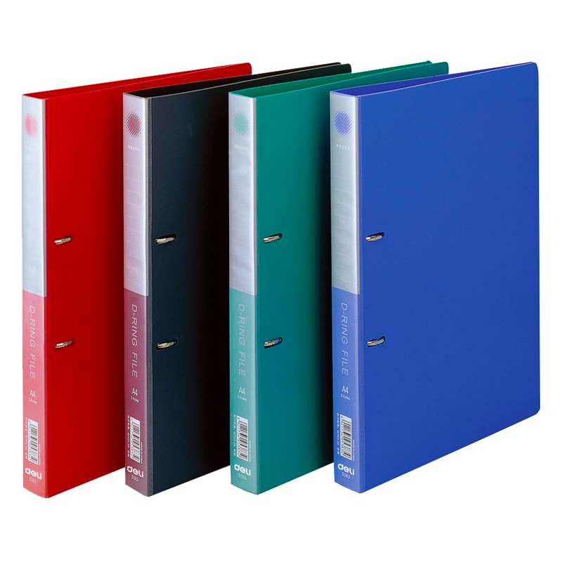 Deli D type two hole folder 5383 A4 binder 2 hole binder double hole punch clip