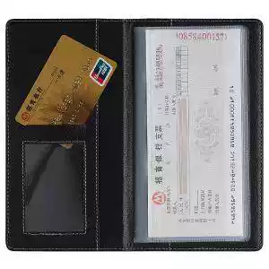 Deli checkbook 5799 check clip bill clip men's business bill storage bag
