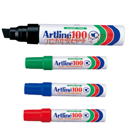 Import Artline Large square headstock pen 7 5-12mm] Boxhead pen note pen EK-100 