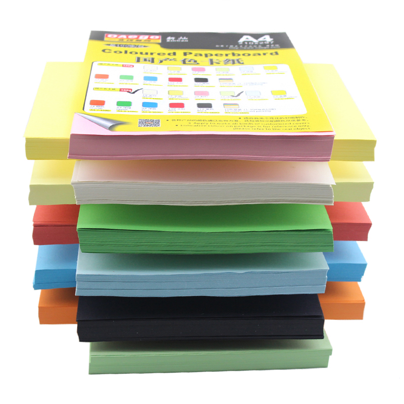 A4 120g color cardboard paper A4 120 grams thin cardboard paper domestic A4 paper handmade paper 100 sheets multi-color optional