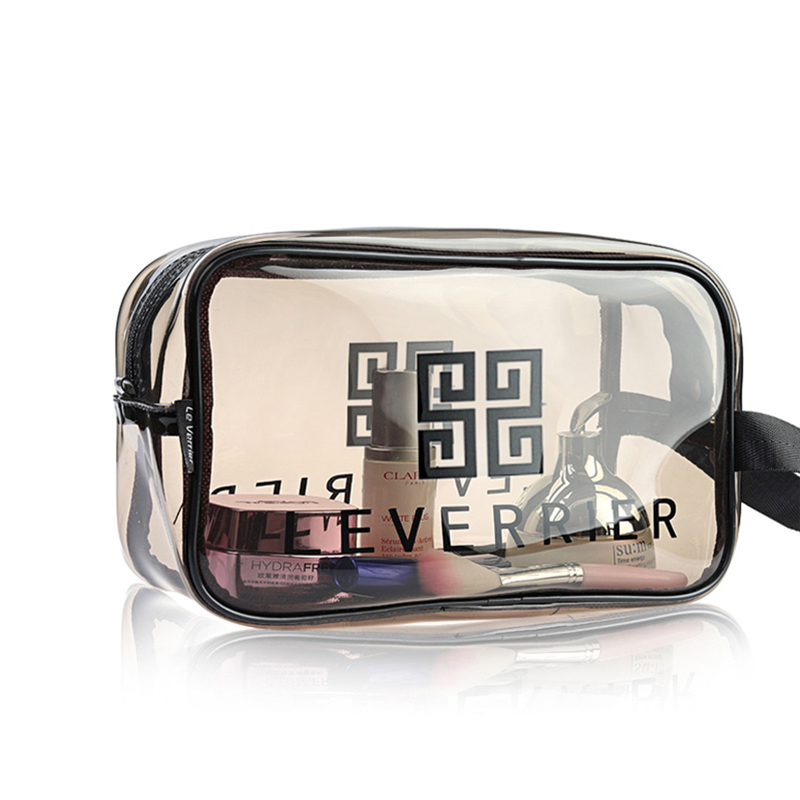 Travel washing bag Women portable Anti-washcloth Transparent Mesh Red Shaking Sound Cosmetics Cashier Bag small number of carry-on