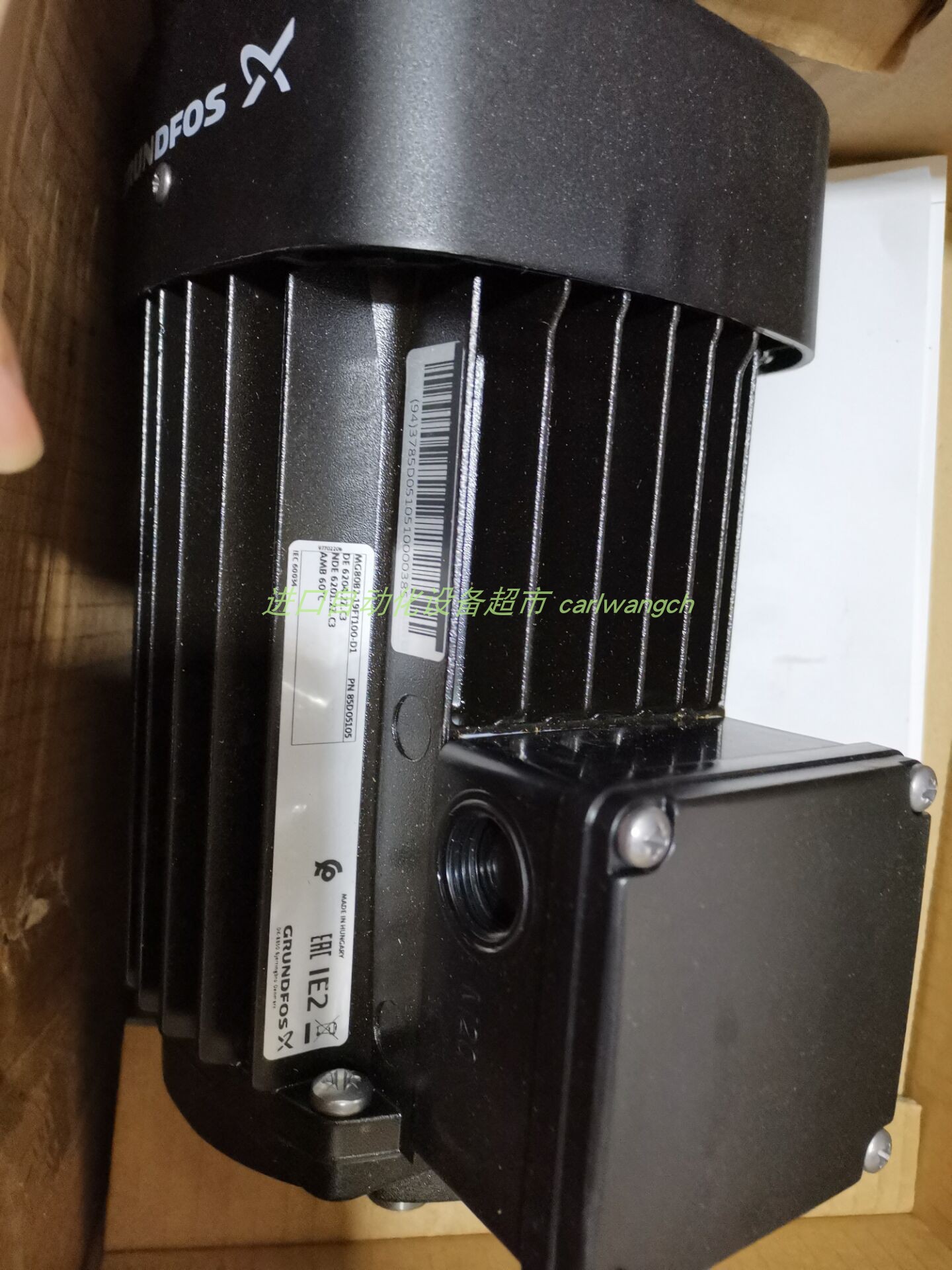 GRUNDFOS电机MG80C2-19FT100-H3 85U06105全新