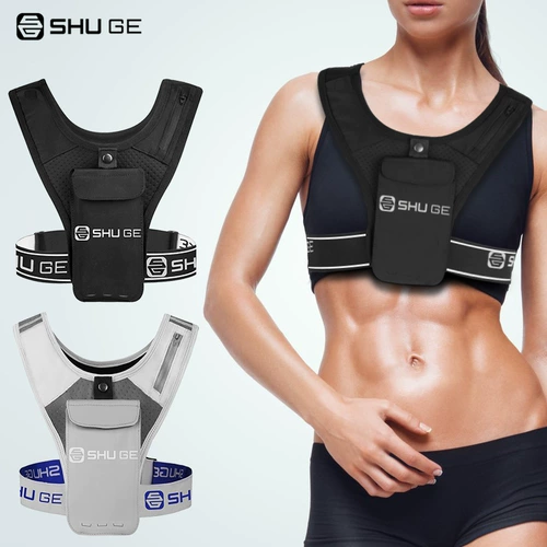 Дышащий быстросохнущий универсальный дорожный жилет для спортзала для отдыха подходит для мужчин и женщин, светоотражающая нагрудная сумка, для бега