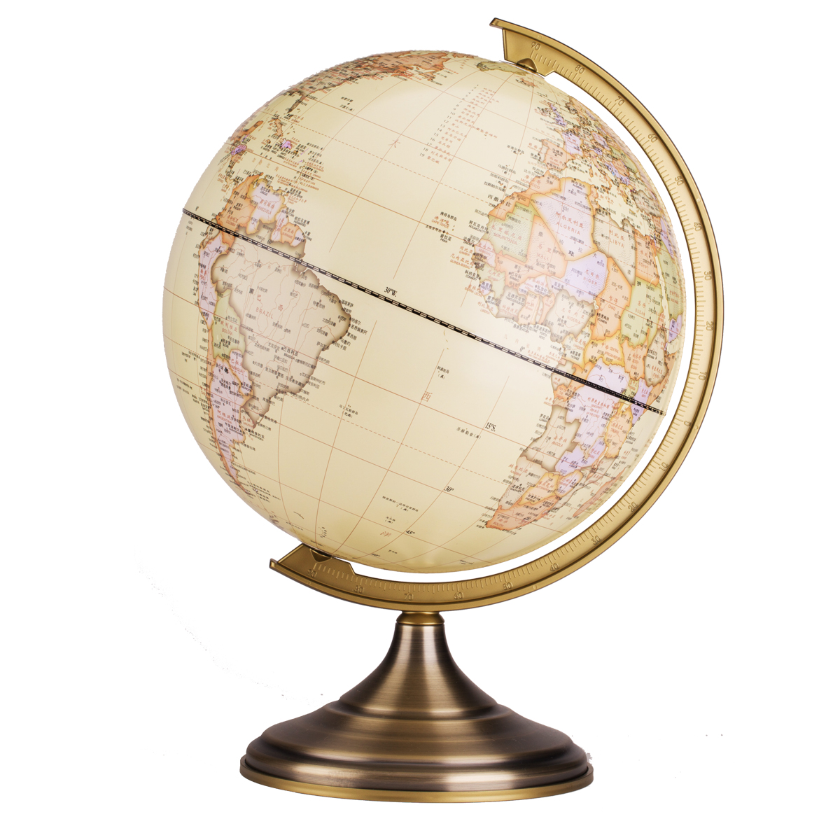 Able 2177 Imitation Ancient Earth Instrument Retro Wind Creativity Gift Pendulum student teaching stationery 20CM Ball diameter