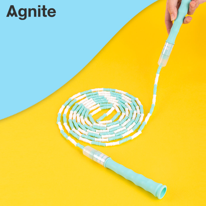Angernette F4104 Bamboo Festival Pearl Jump Rope Nursery School Children Practice Primary And Middle School Students Examination Single Jump Rope