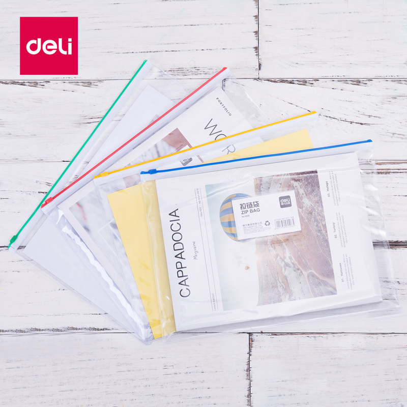 Able A4 transparent pull-laced bag 5526 plastic pull-edge bag File information bill briefcase Resume Waterproof Bag