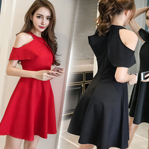 Night Women Sexy 2020 New Hepburn Little Black Skirt Tone Summer Tighing Ward Dress Summer Night Shop Skirt