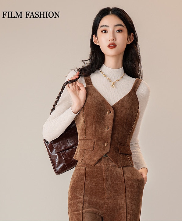 Movie Fashion Boutique Genuine Stylish Chestnut Brown Vest Movie Fashion Boutique Genuine Stylish Chestnut Brown Vest