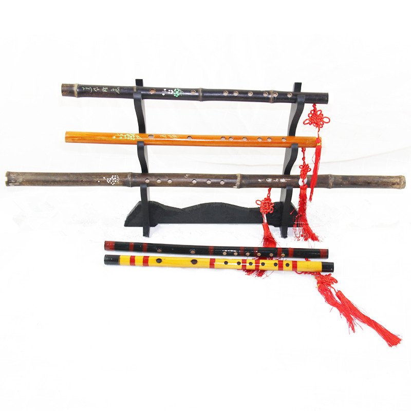 Bamboo flute black and yellow flute Changxiao photo studio costume photo photography props children's festival performance dance props