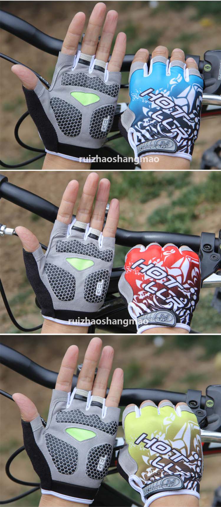 Gants de cyclisme mixte - Ref 2249898 Image 10