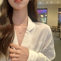 South Korea New Cupit Love Necklady Girl Designs Sense Bone Chain High-Sense Sense Light Luxury Chain