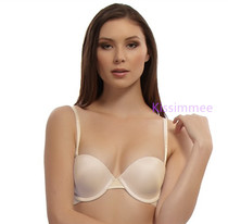 E cup Kissimmee) broken code USA Jezebel thin cup non-slip wedding dress dance without shoulder strap invisible bra