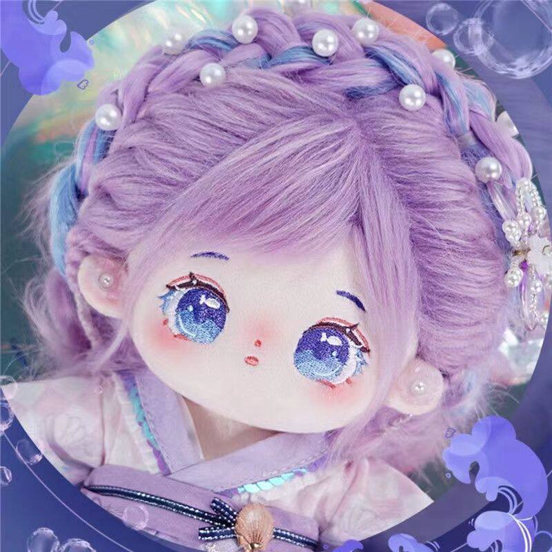 棉花娃娃/毛绒玩具娃衣 半糖棉花娃娃正品娃衣女生礼物20cm可爱女生古风现货换装便宜
