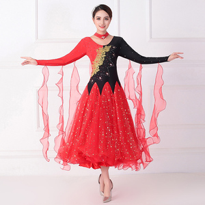 Women ballroom dance dresses Adult modern dance dress National Standard Dance Dress Waltz Tango fox trot fast step skirt competition skirt big swing dance skirt