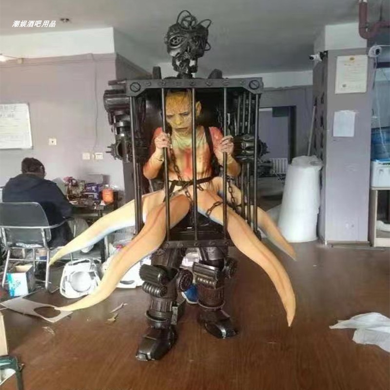 Halloween Skulls Skull Head Bracket Manning Cruise Cos Horror Ghost Master Customize Interactive Warm Field Props