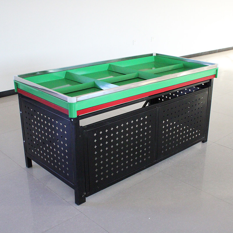 Supermarket Fruit Shelf Vegetable Terrace New Show Shelf Sub Convenience Store Promotion Desk Thickened Raw to put metal