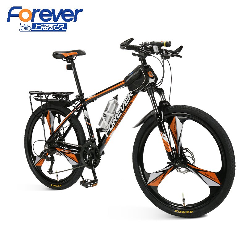 Shanghai Permanent Mountaineering Car Bike Men Aluminum Alloy Cross-country Speed Shock Absorbing Student Female Adults Single Car Racing Bike