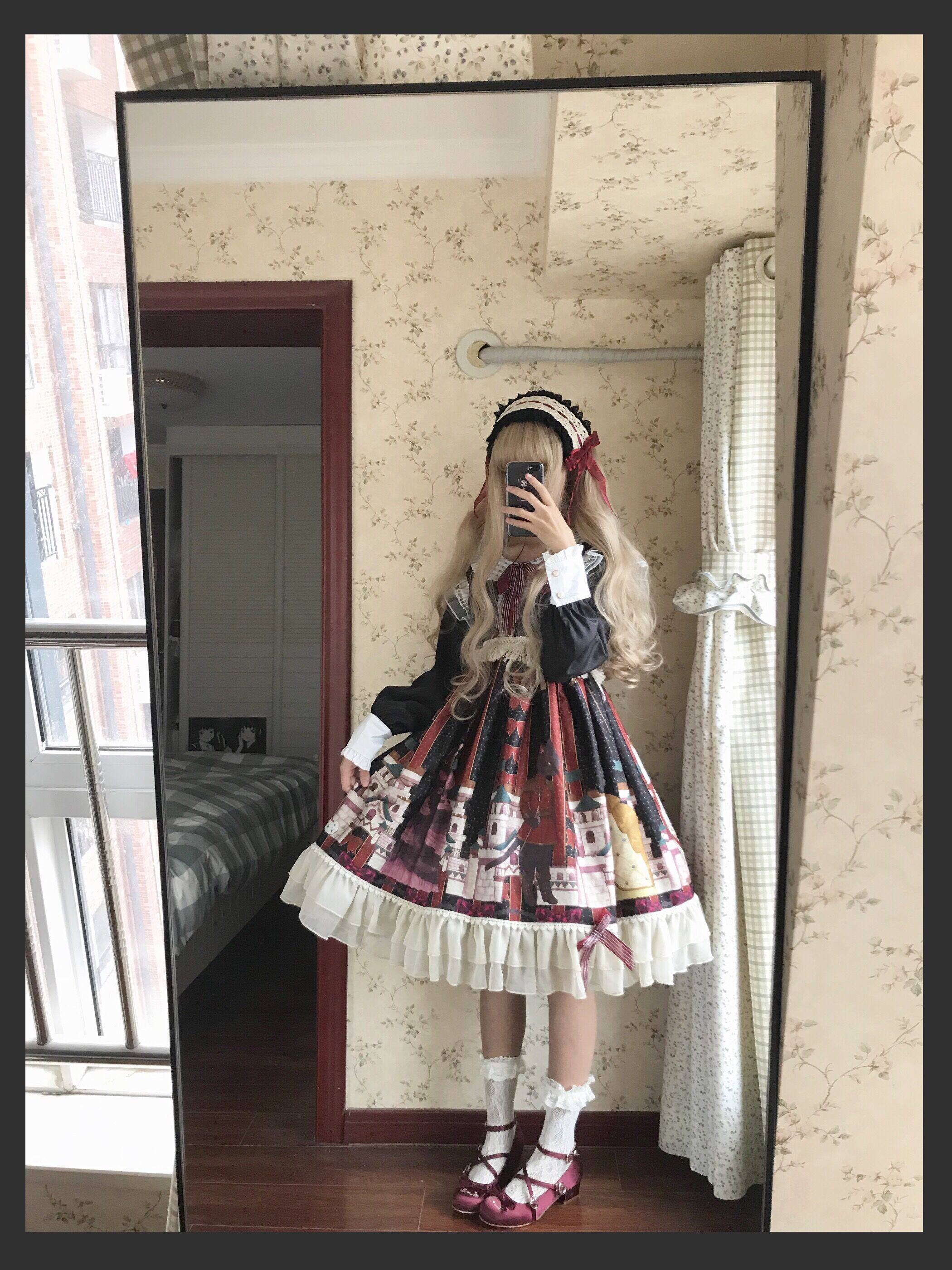 Другие 【b品现货】钦花社原创维多利亚喵lolita op可爱毛茸斗篷外套秋冬