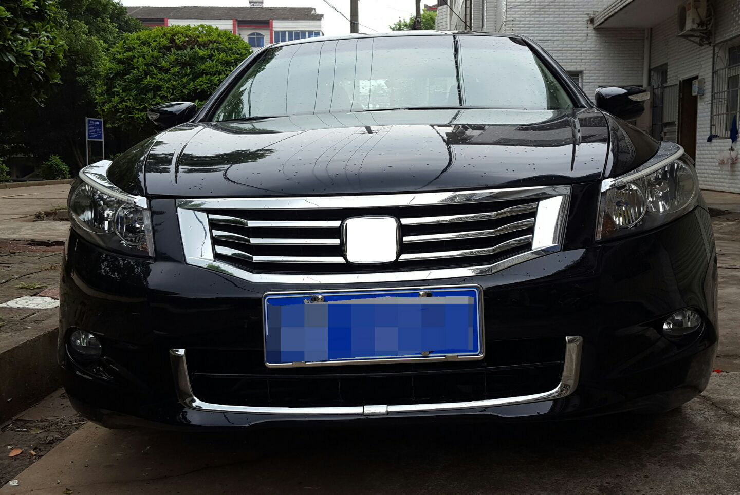 08-10 eight generations of Accord mesh trim strip front bar air inlet trim strip upper six pieces lower U-shaped electroplating bright strip