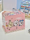 Chiikawa jiikawa storage box cute acrylic flip desktop storage box dustproof ornament can be detached