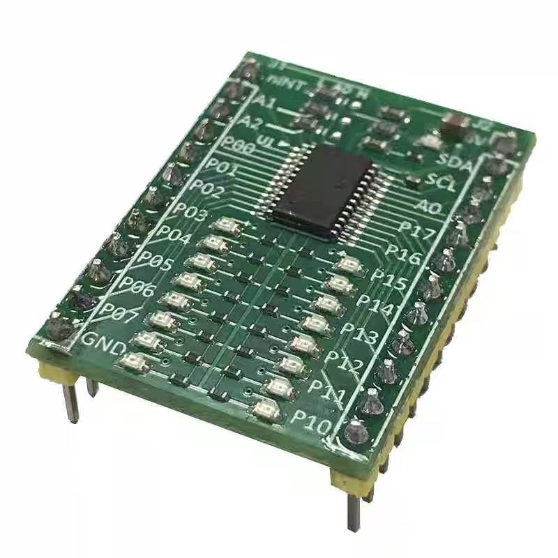 TCA9555/PCA9555A模块 IIC/I2C GPIO 扩展板 16路数字输入输出