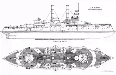 1 700 US Navy's former Dreadnought Ship BB-4