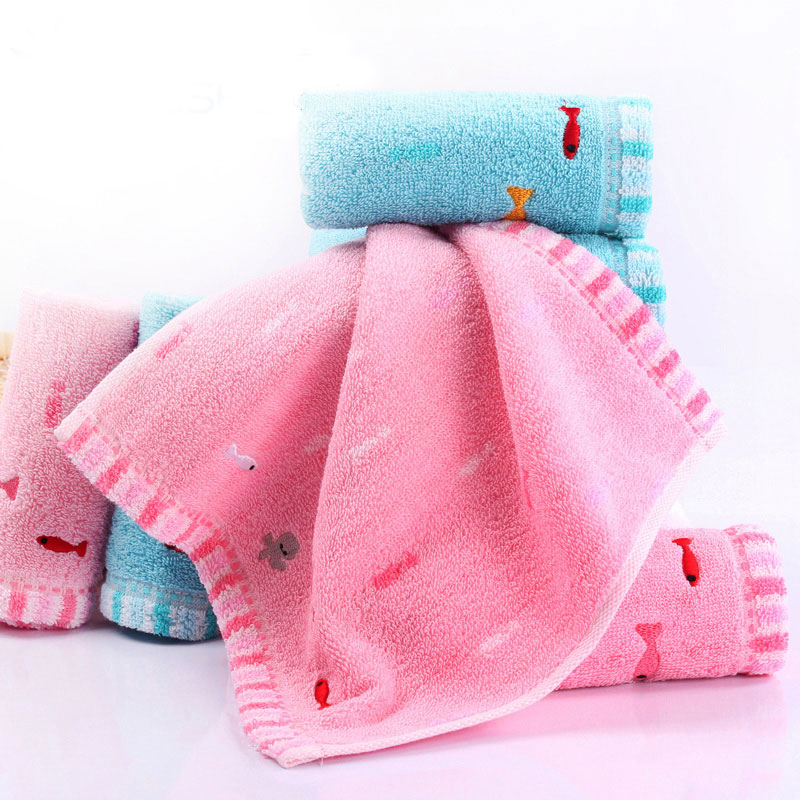 6 gold plain cotton small square towel wash the face with 25 * 25 children's baby soft absorption A - square towel approval