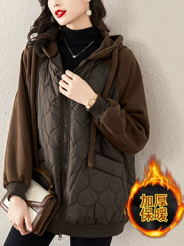 Утепленный зимний пуховик с капюшоном для отдыха, куртка, подходит для полных девушек, по фигуре, оверсайз