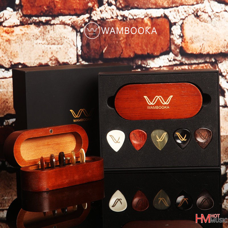 Handmade pick Wambooka nativo picks horns wood guitar pick guitar gift kit