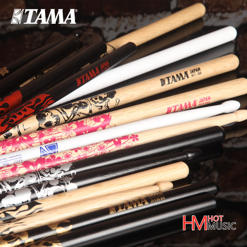 Japanese original TAMA oak drum bar 5A 5B 7A flame jazz drum hammer professional drum stick set drum hammer