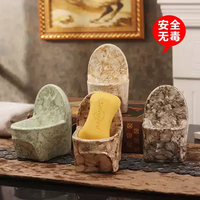 Handmade soap box powder room drain incense box Creative toilet fat box drain incense holder double-layer ceramic