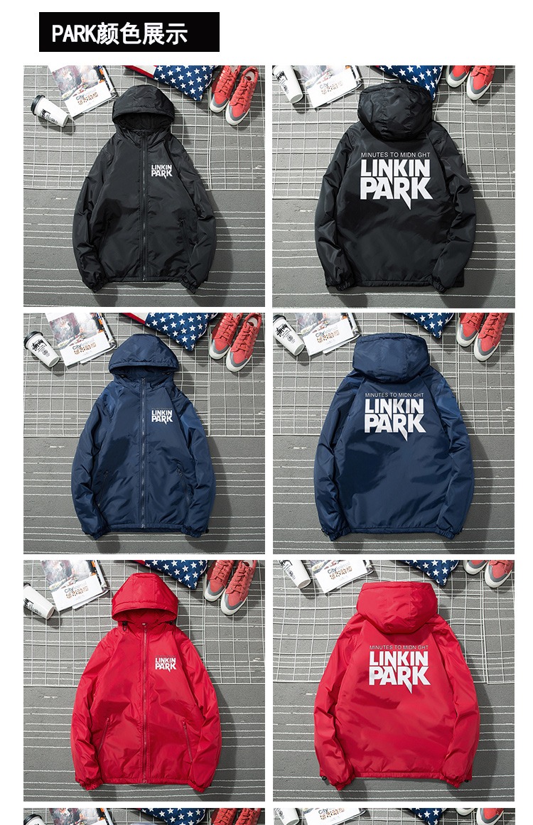 Cotton nam 2018 thu đông mới cộng với phân bón XL áo béo béo chất béo cotton ấm áp áo khoác cotton giản dị quần kaki nam