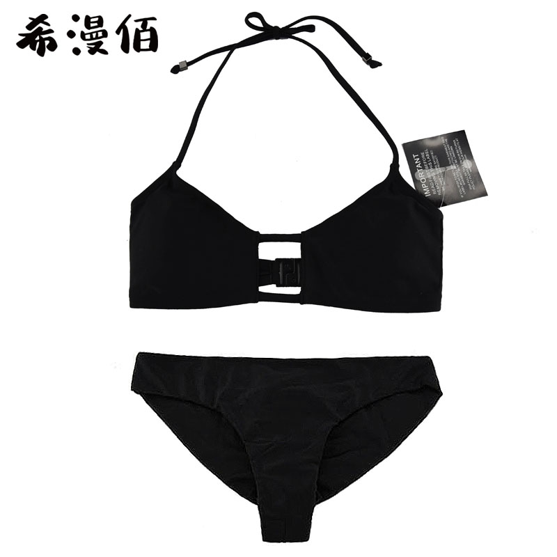 Hilic 100 Sexy swimsuit woman 2020 new hollowed-out three-point style European and American bubble spa small chest strap bikini