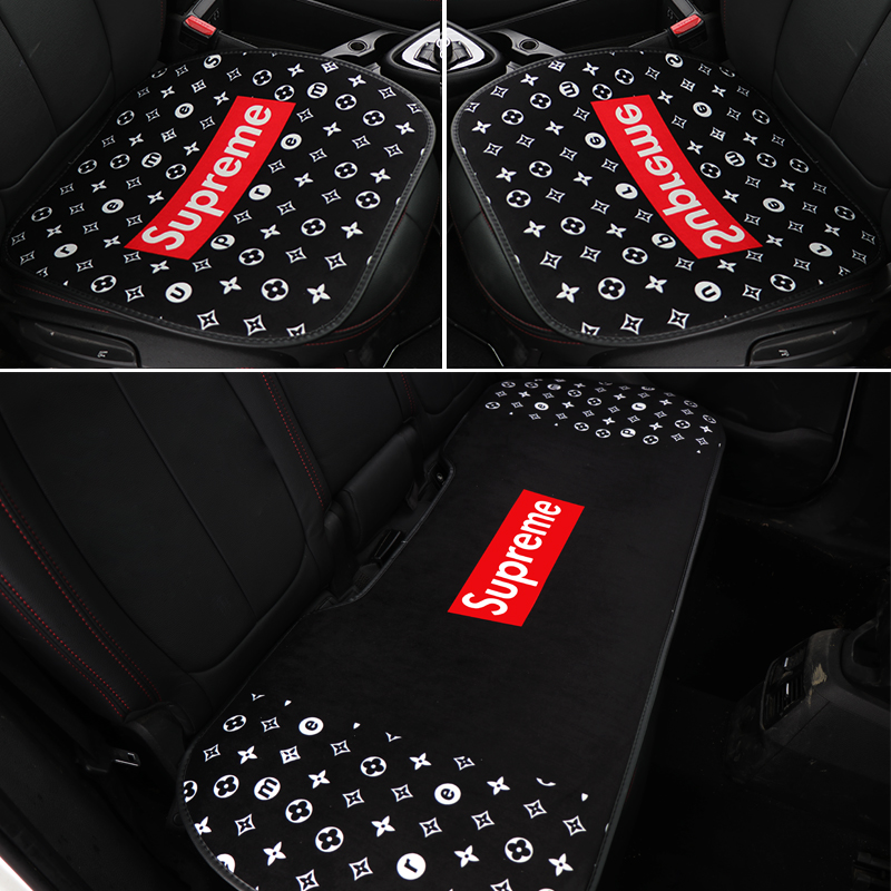 Car cushion single piece no backrest Tide brand four seasons universal cushion single rear seat cushion three-piece set net red summer