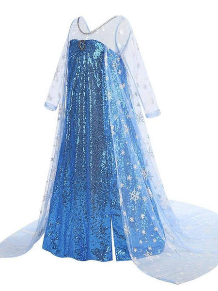 Elsa's Princess Dress Girl Summer Halloween Elsa Dress Frozen Clothes Elsa Elsa Dress — 3