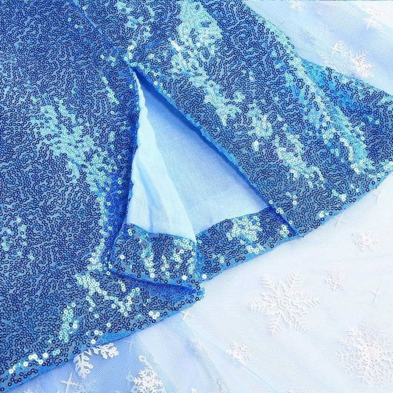 艾莎公主裙女童夏季万圣节爱莎连衣裙子冰雪奇缘衣服elsa艾沙礼服 — 11