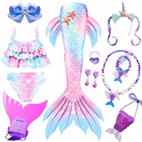 Color Star Three-Peece Set + Fins + косы + подарочная коробка фиолетовая