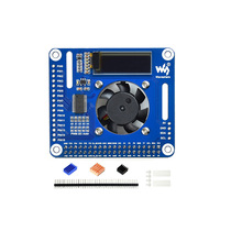 Raspberry Pi 4b cooling drive module fan expansion board PCA9685 controller PWM intelligent real-time temperature adjustment