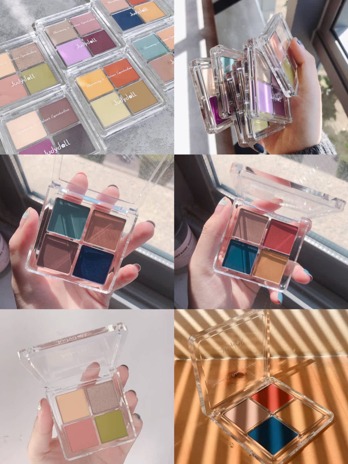 Judydoll Orange Orange DIY Từ kết hợp miễn phí Bốn màu phấn mắt - Bóng mắt phấn mắt tutu 802