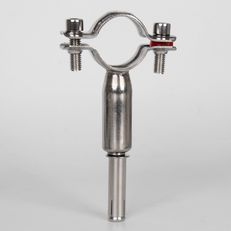 304 stainless steel fixed pipe bracket expansion screw snap gas pipe fastening hoop water pipe clip bracket