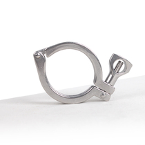 304 stainless steel quick-loading clamp precision-cast sanitary Chuck joint pipe hoop fixing hoop quick fastening pipe clamp