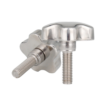304 stainless steel plum handle screw handwheel screw screw screw machine tool round handle Bolt m10