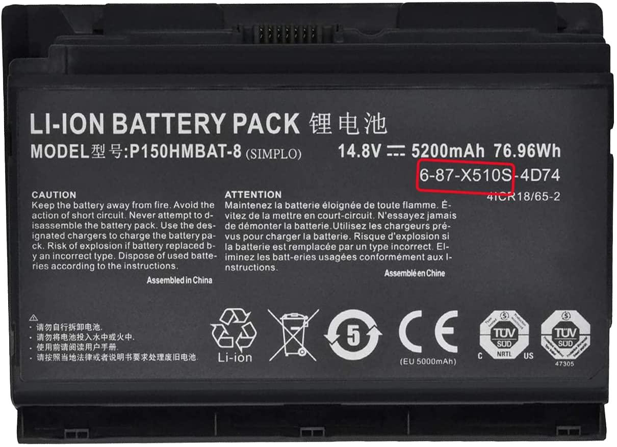 Brand new original X511 X511 P150 P150 P150HMBAT-8 6-87-X510S 6-87-X510S laptop battery